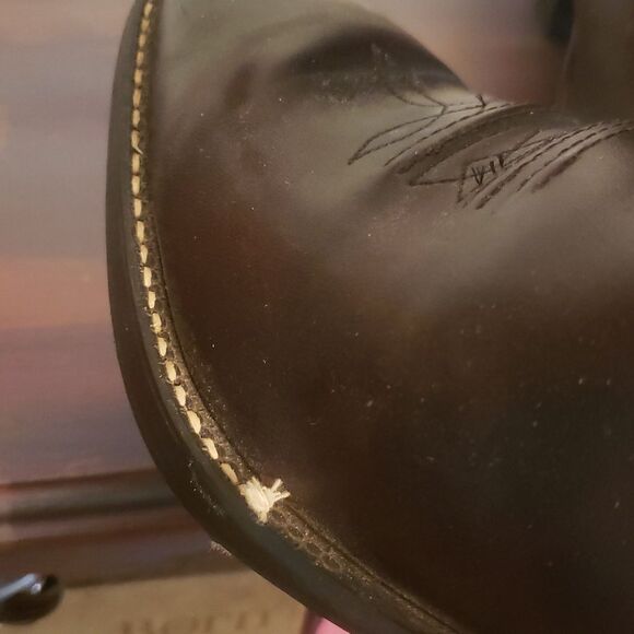 Gently Used Bronco Faux Leather Cowboy Boots Sz 10D main image 10